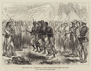 A Guerra Kaffir, Divertimentos no Acampamento, Fingoes dançando sua Dança de Guerra